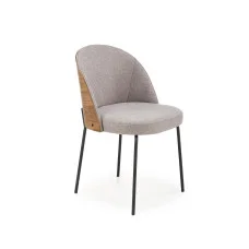 CHAIR K 451, GRAY / LIGHT WALNUT